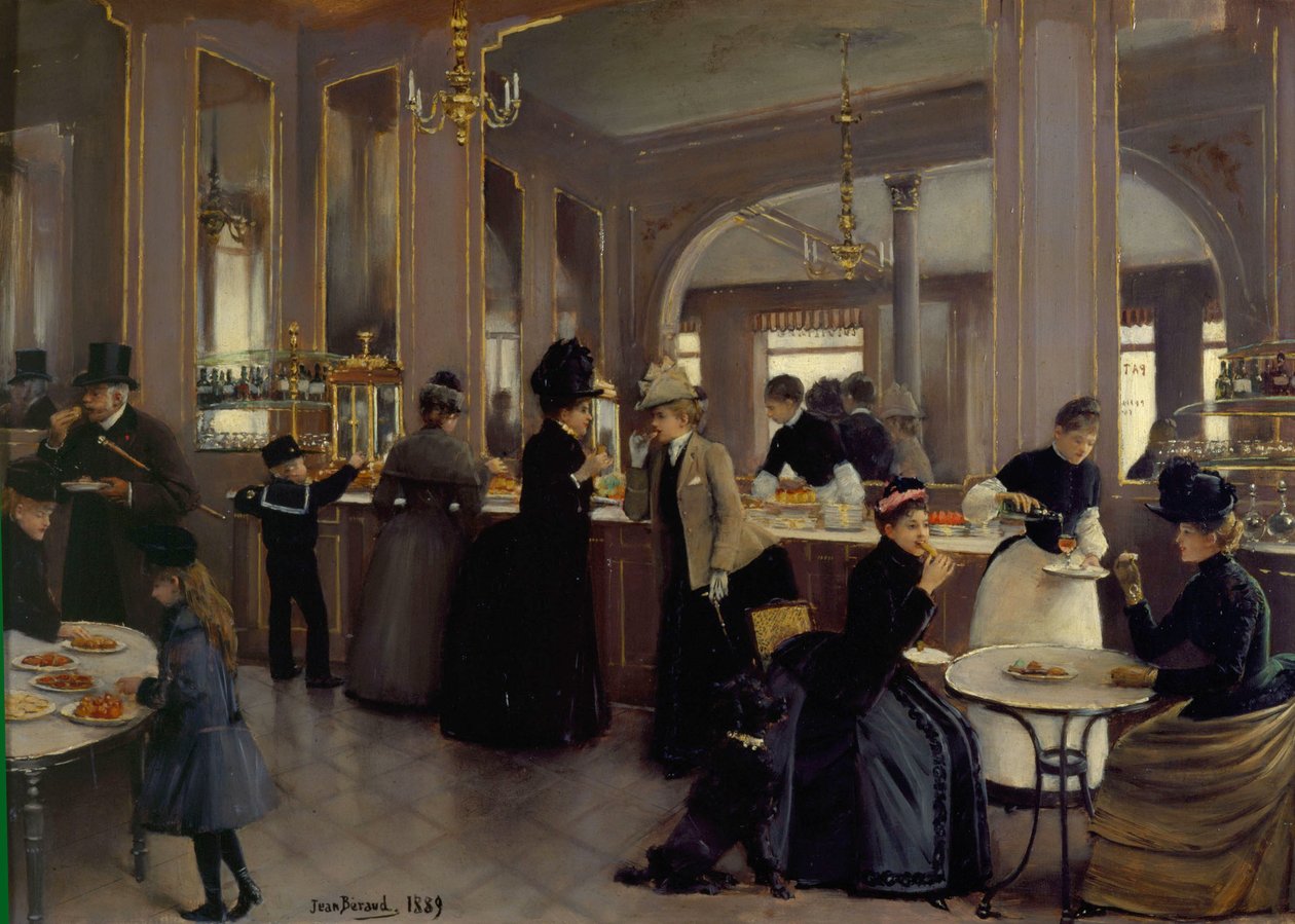 La Patisserie Gloppe veya Champs-Elyseesn by Jean Beraud