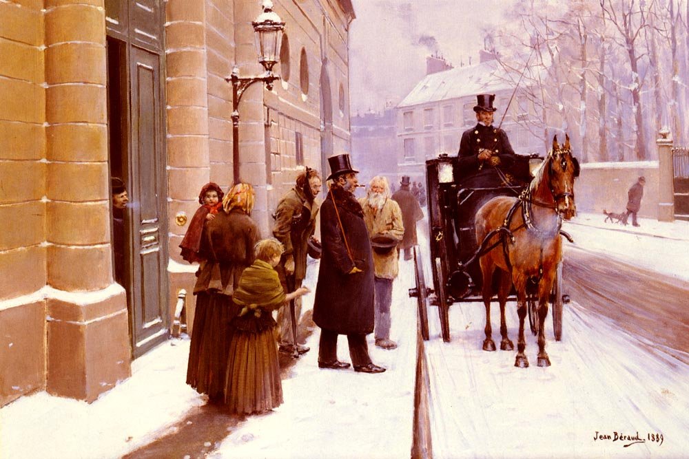  La Sortie du Bourgeoisn by Jean Beraud