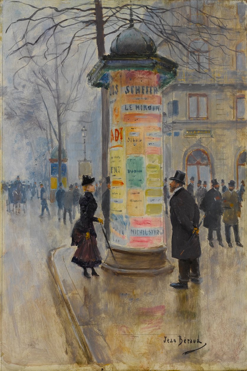 Paris Sokak Sahnesi by Jean Beraud