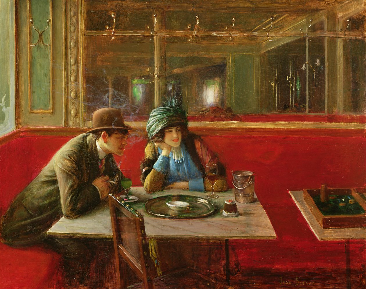 Kafede (panel) by Jean Beraud