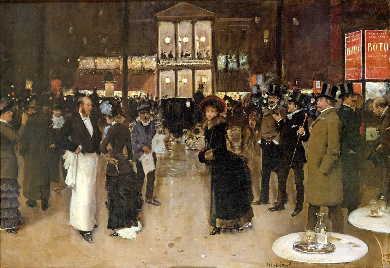 Gece Bulvarı, Theater des Varietes önü, 1883 dolayları by Jean Beraud