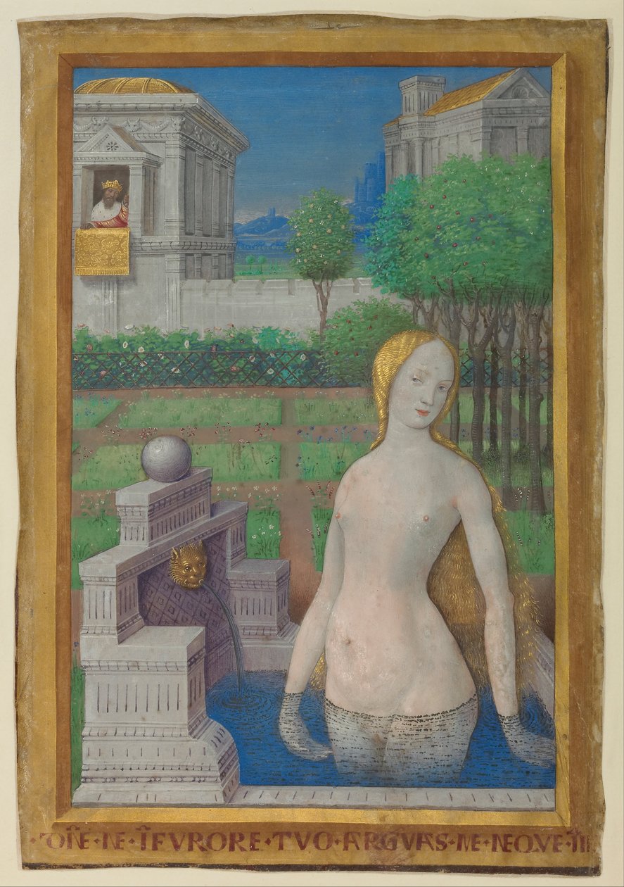 Bathsheba Banyosu by Jean Bourdichon