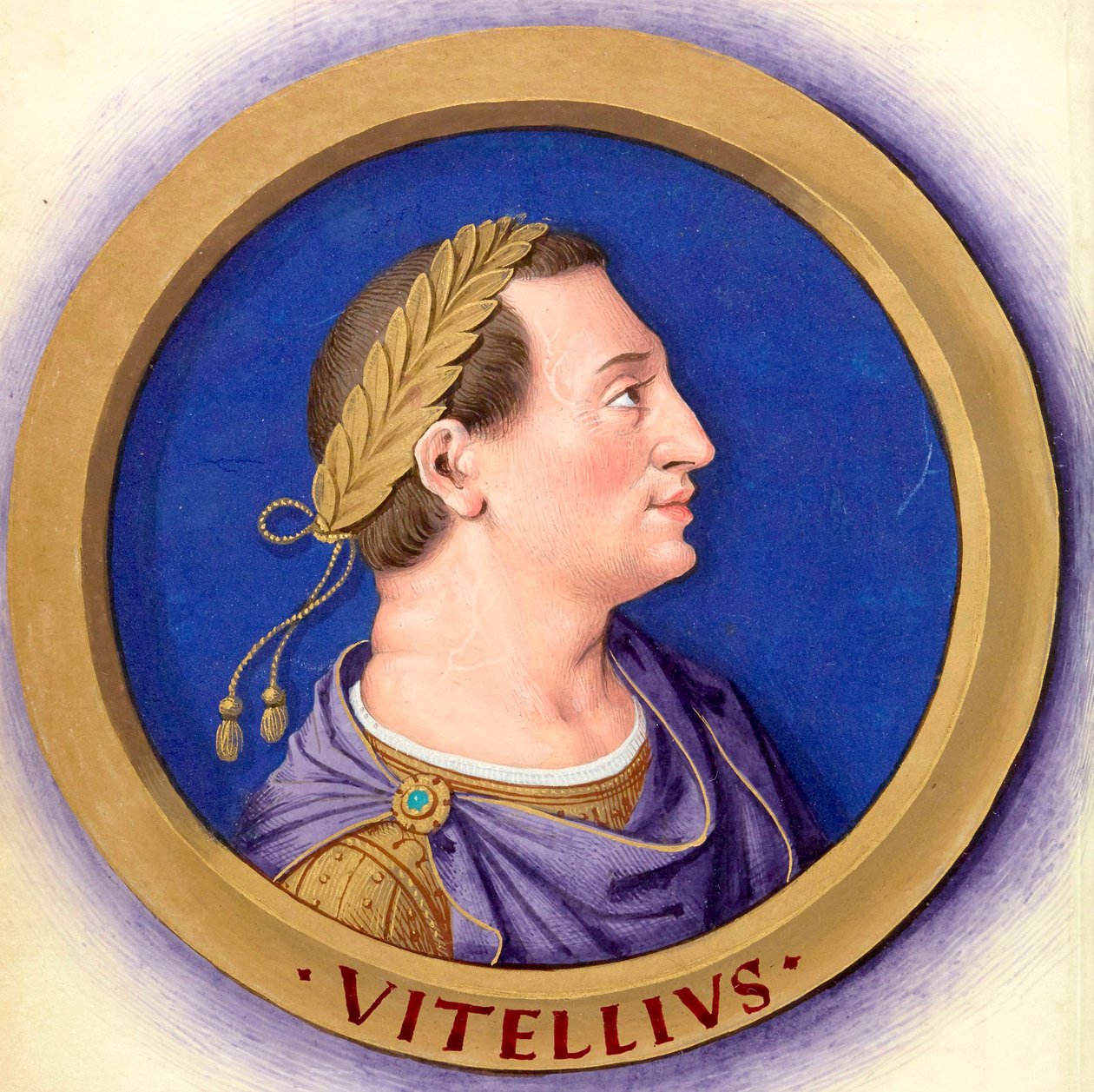9-Vitellius figürleriyle birlikte on iki Sezar