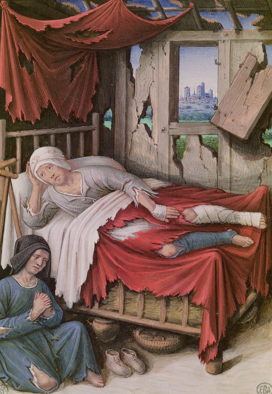 Toplumun Dört Koşulu: Yoksulluk by Jean Bourdichon