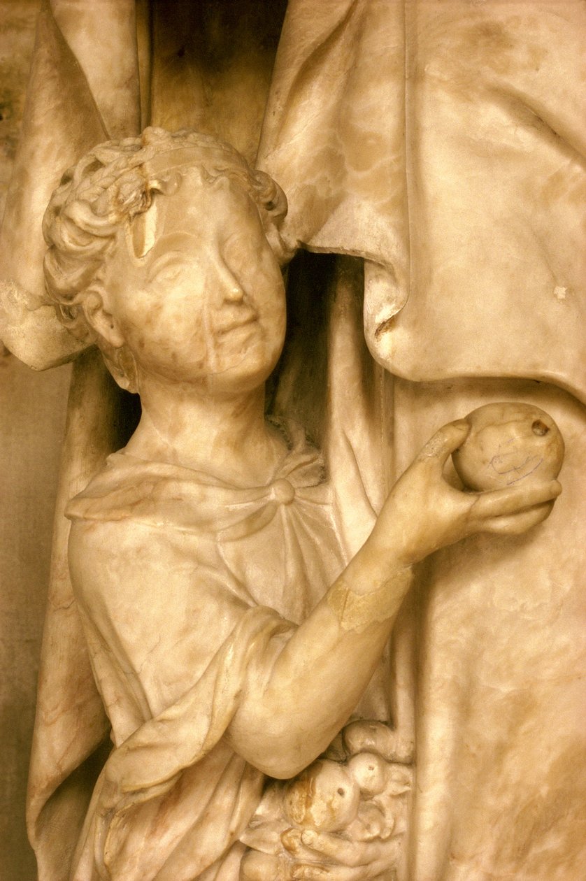 St. Anne ve kızı Meryem Ana, Meryem mermerinin detayı ayrıca bkz. 248121 ve 248122 by Jean Bullant