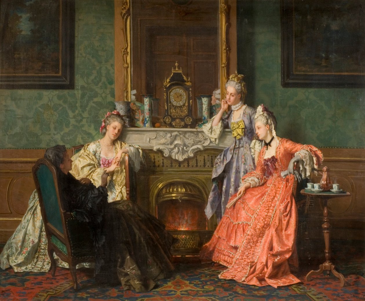 ikindi çayı, 1879 by Jean Carolus