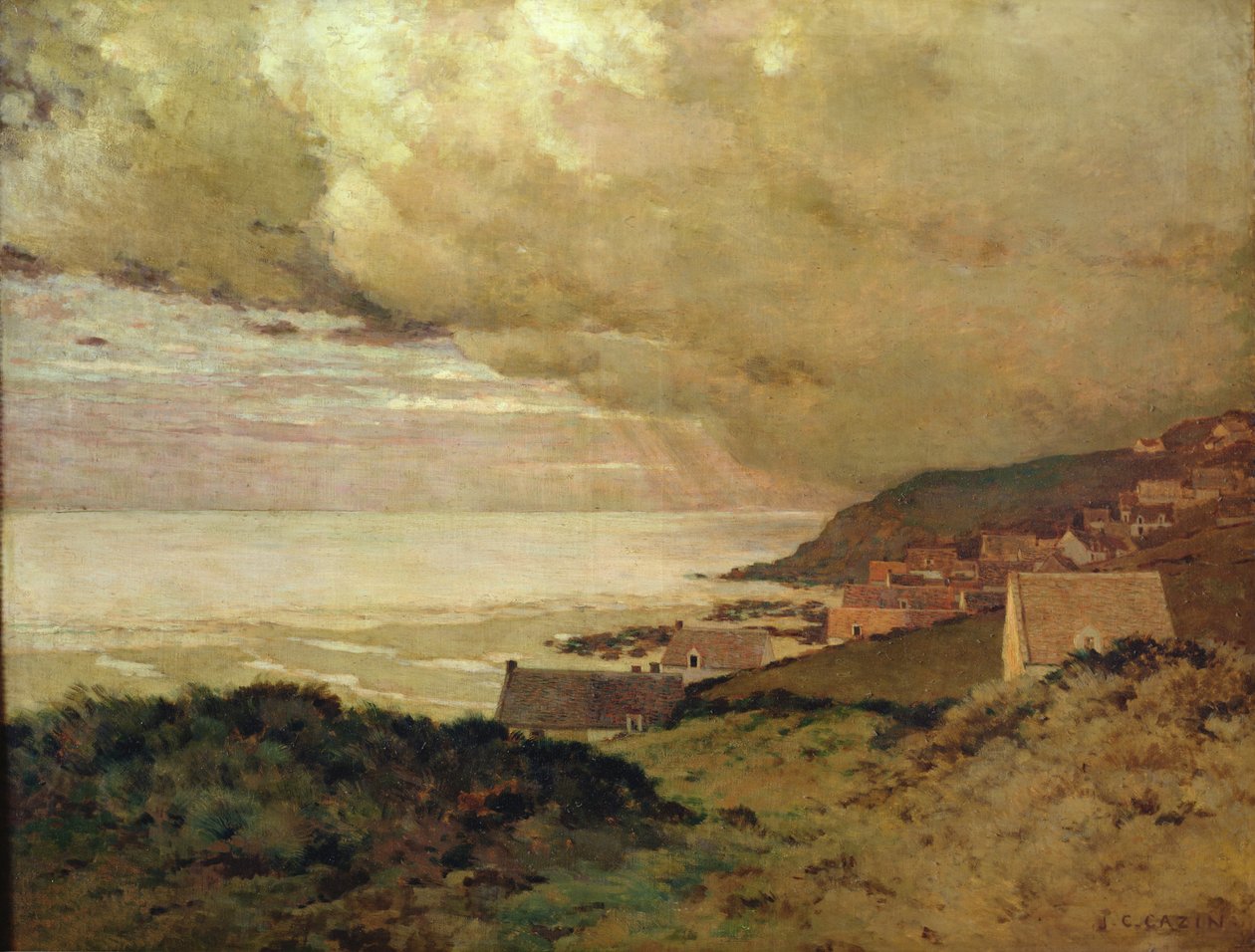 Fırtına, Enquihen, Pas-de-Calais, 1876 by Jean Charles Cazin