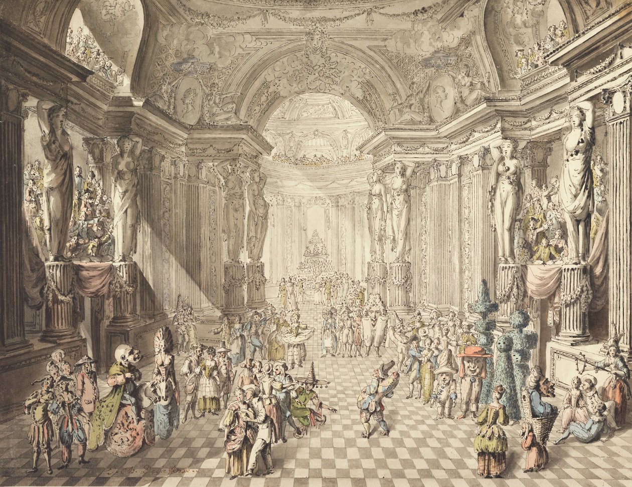 bir maskeli balo by Charles de la Fosse