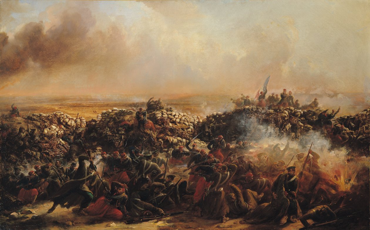 Sivastopol Muharebesi, triptiğin orta bölümü, 1855