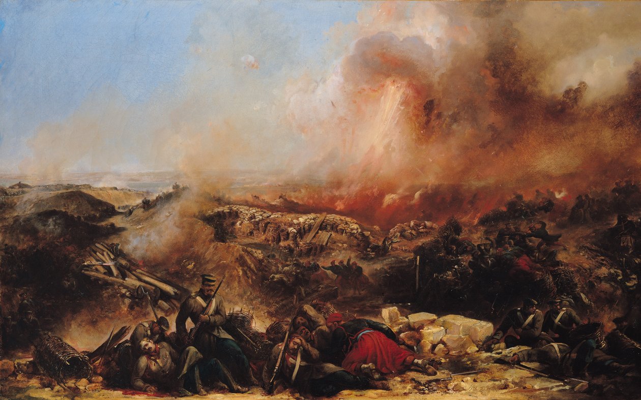 Sivastopol Muharebesi, triptikin sol bölümü, 1855