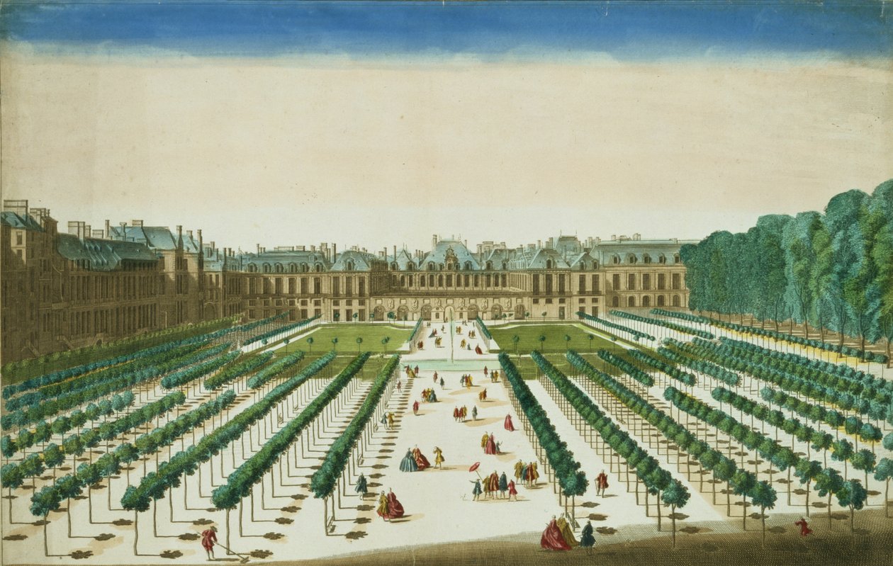 Antoine Aveline (1691-1743) tarafından oyulmuş, Garden Side
