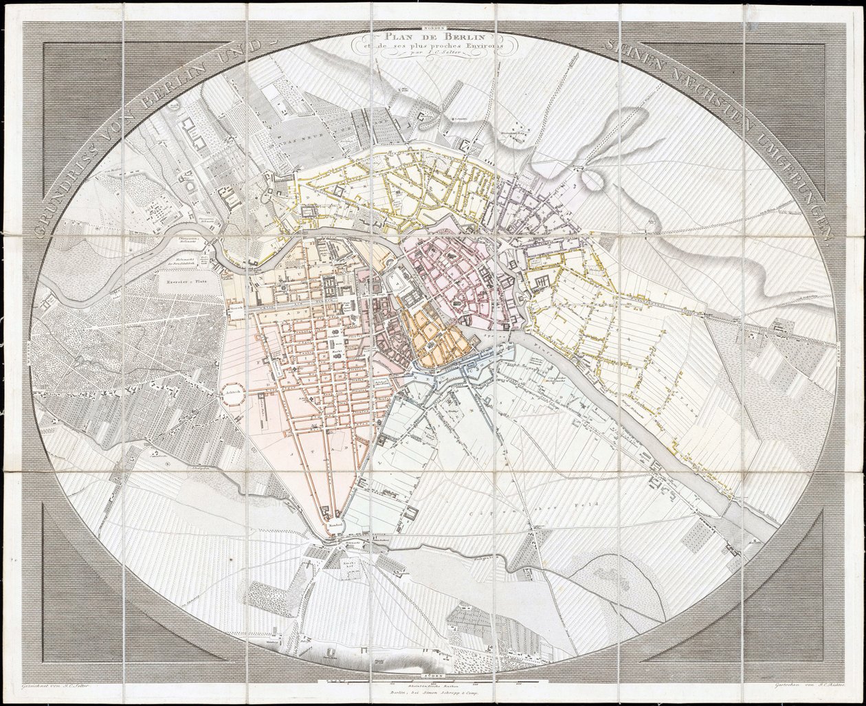 Berlin ve yakın çevresinin kat planı by Jean Chrétien Selter