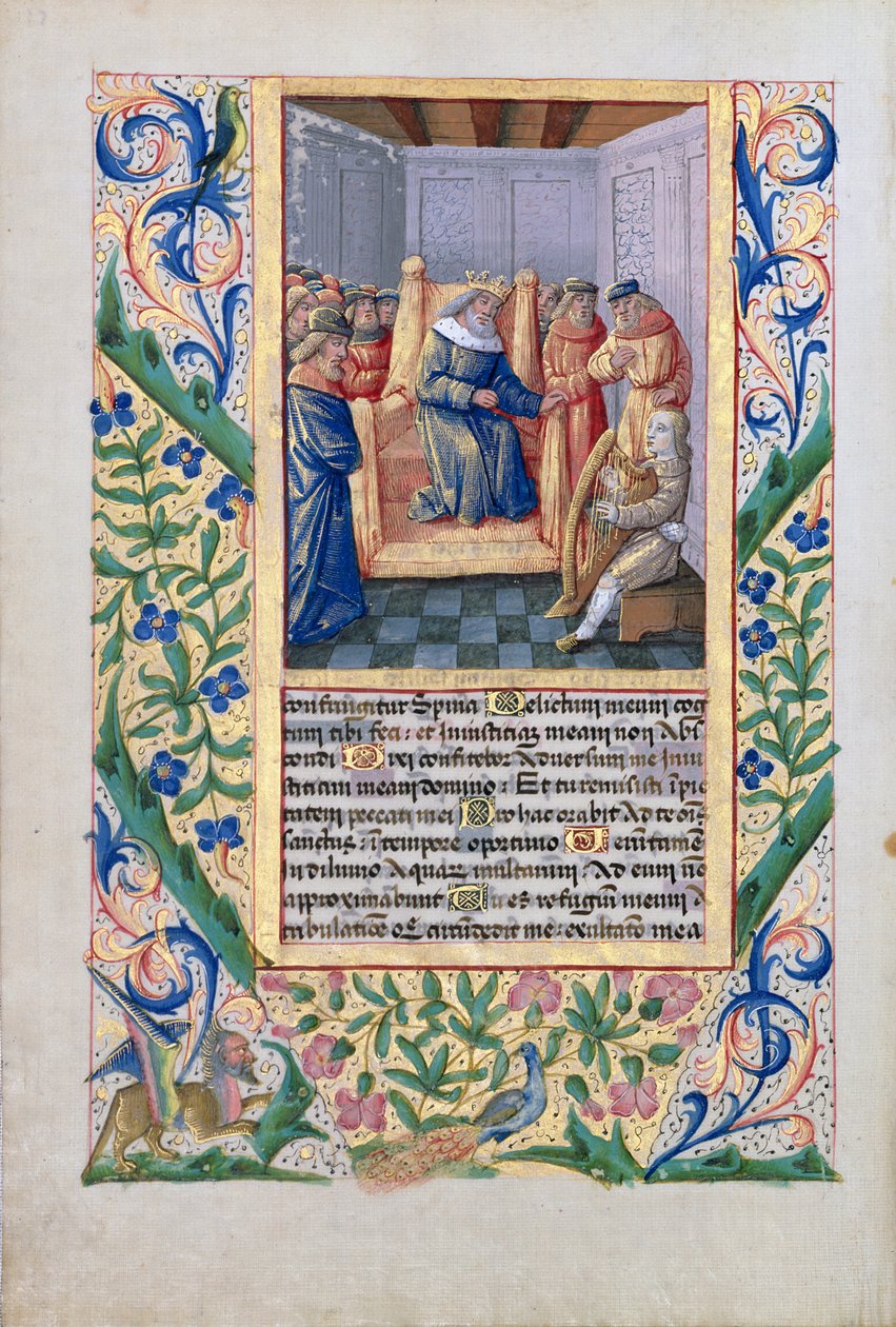Bayan Lat. Q.v.I.126 f.54v Saul, David
