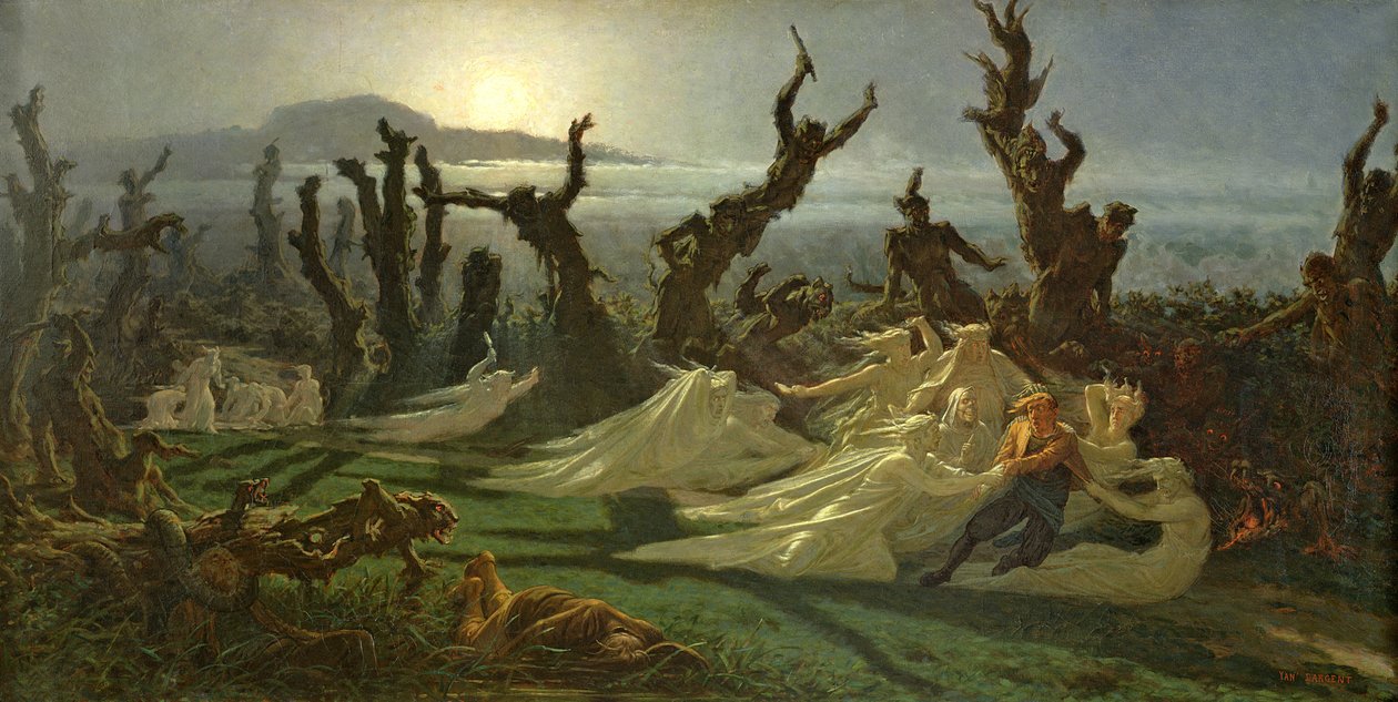 Gecenin Yıkayıcı Kadınları c.1861 by Jean Edouard Dargent