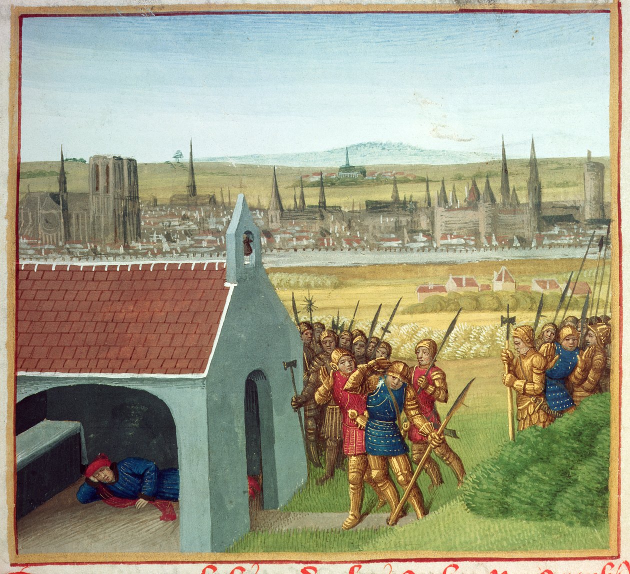 Bayan Fr 6465 fol.57 Kral Clothar II (584-629), oğlu I. Dagobert