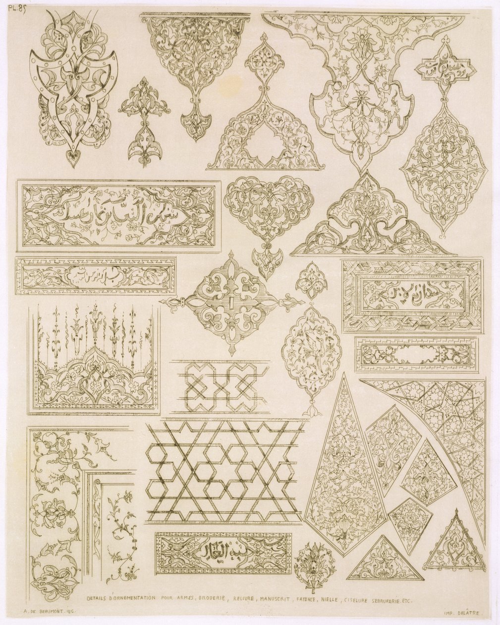Delatre, Paris, 1857 tarafından yayınlanan 