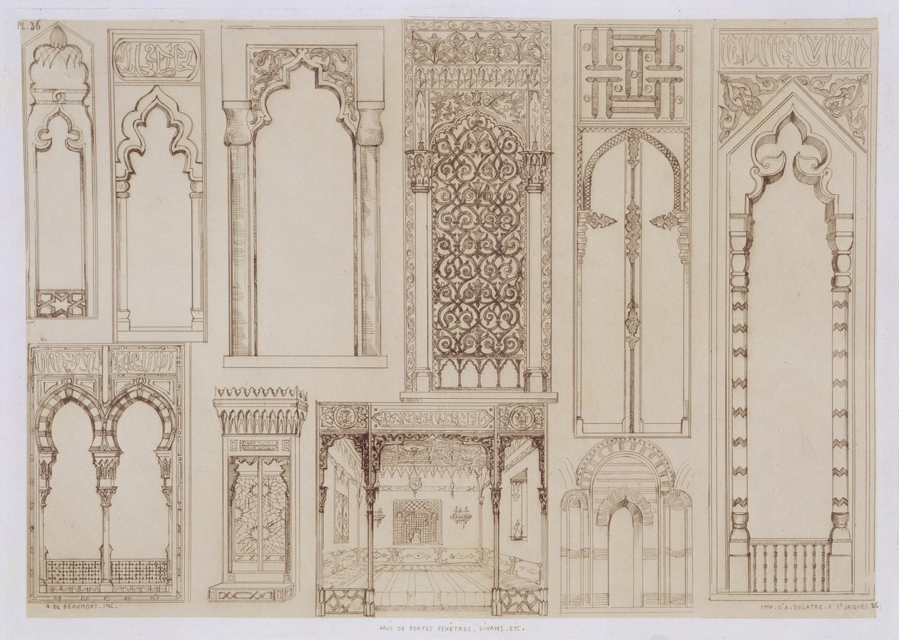 Delatre, Paris, 1857 tarafından yayınlanan 