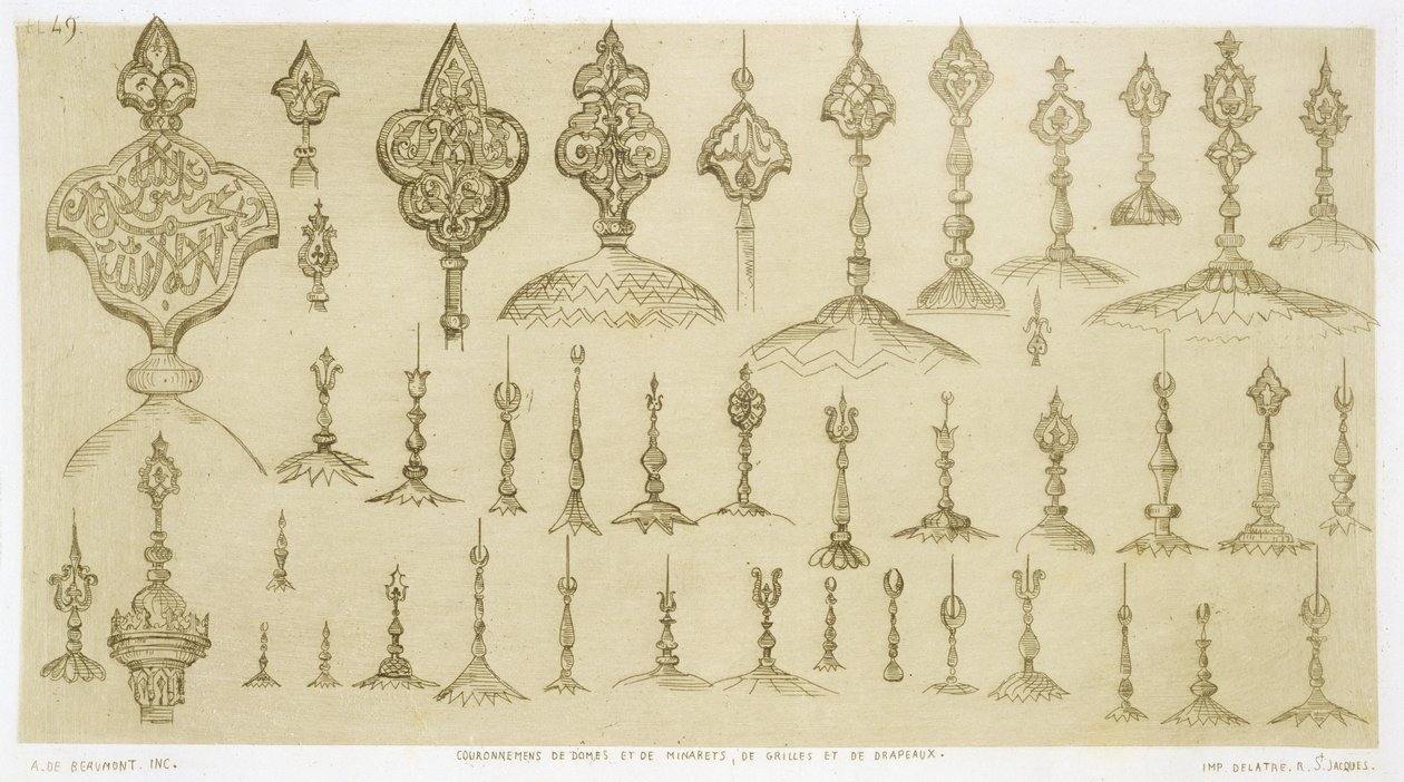 Delatre, Paris, 1857 tarafından yayınlanan 