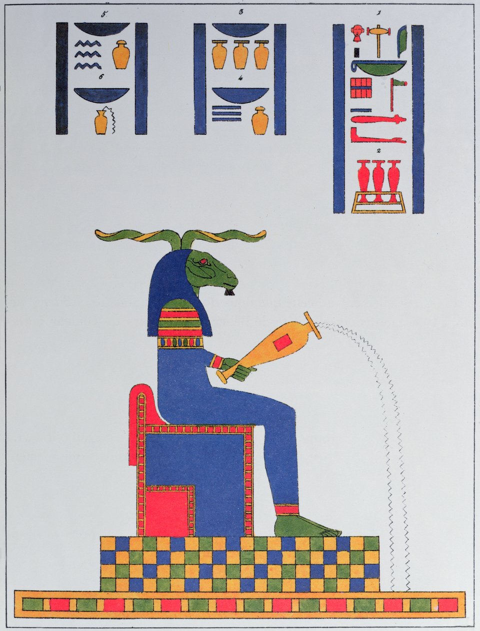 Tanrı Khnum, 1823 by Jean Francois Champollion