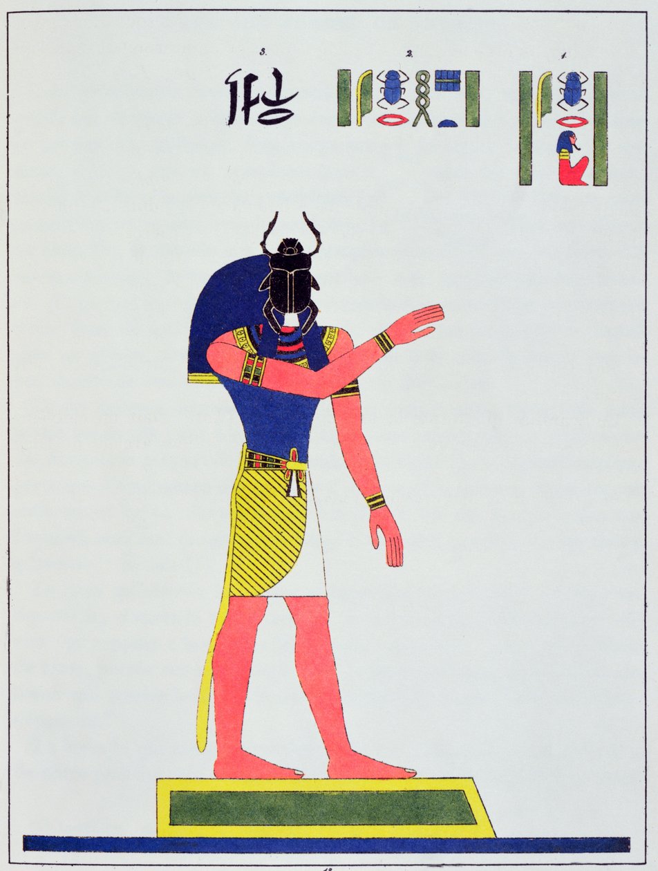Tanrı, Khepri, 1823 by Jean Francois Champollion