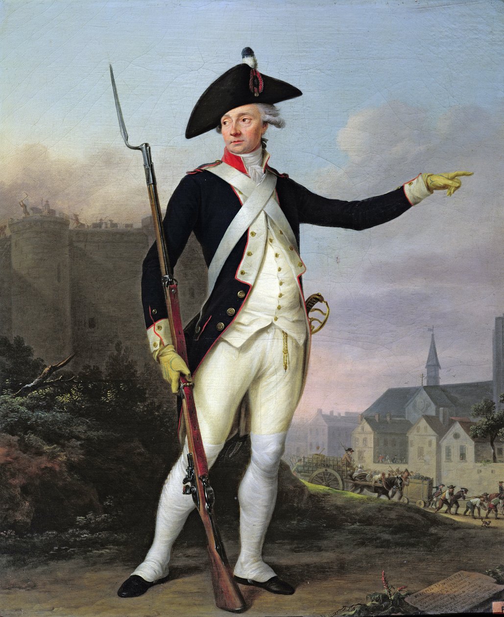 Yurttaş Nau-Deville Ulusal Muhafız Üniforması içinde, 15 Temmuz 1789, 1790 by Jean Francois Marie Bellier