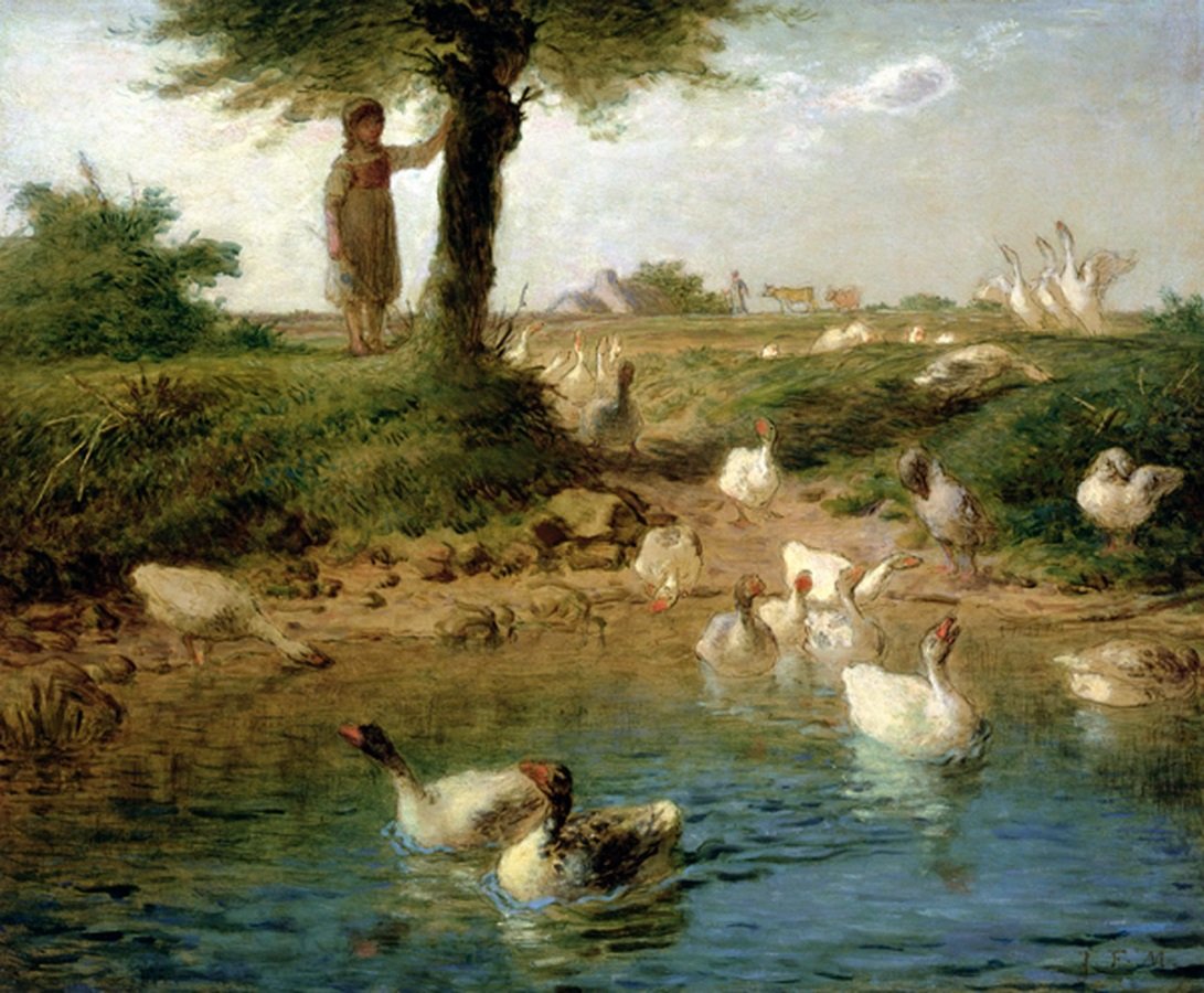kaz bekçisi by Jean Francois Millet