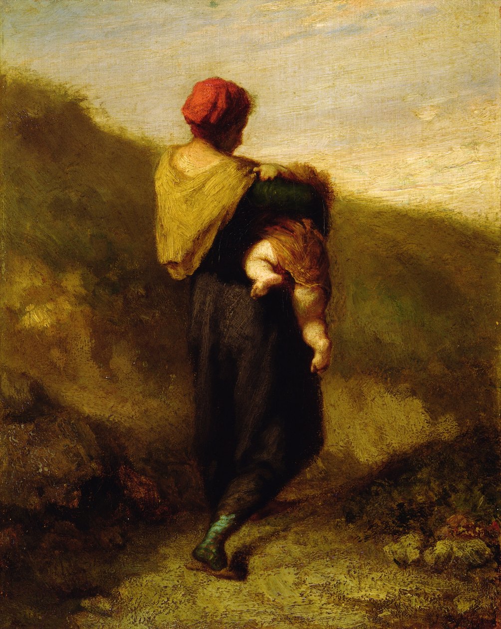 Anne ve Çocuk by Jean Francois Millet