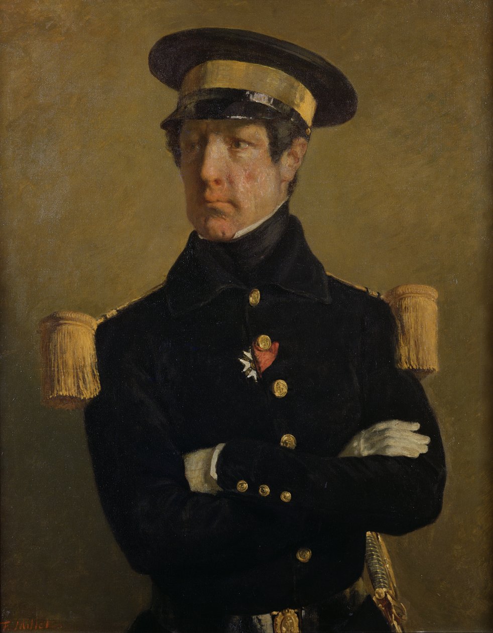 Pierre Claude Aimable Gachot, Deniz Teğmen, c. 1845 by Jean Francois Millet