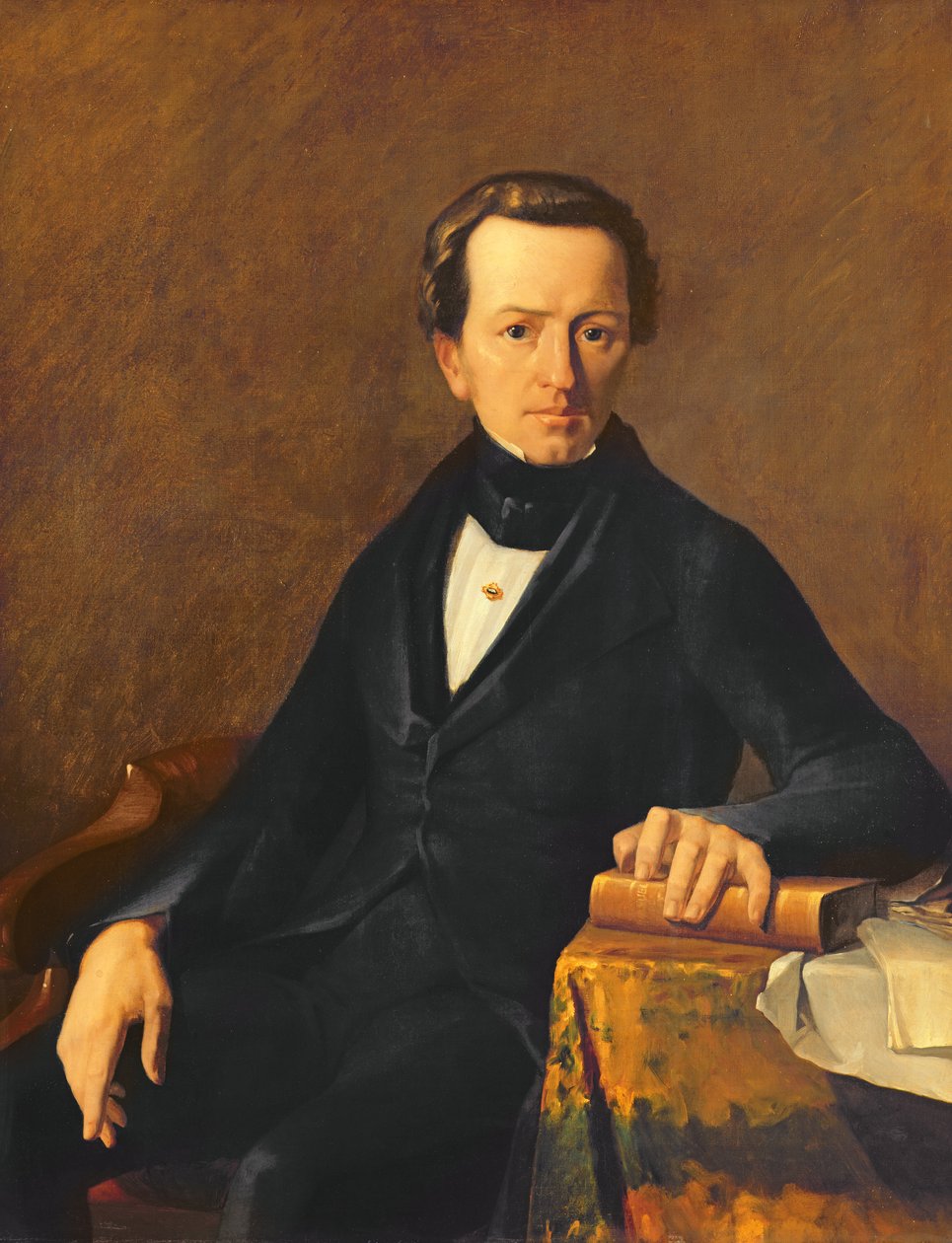 Portrait of Master Valmont, notary of Cherbourg  by Jean Francois Millet