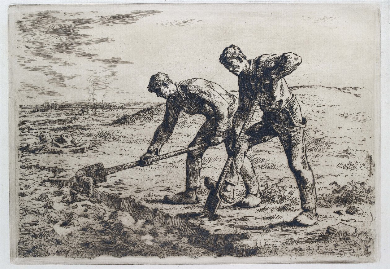 Kazıcılar, 1855 - 1856 by Jean Francois Millet