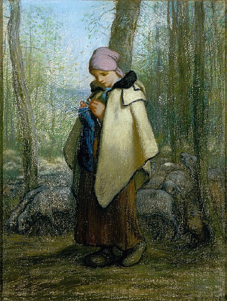 Örgü Çoban by Jean Francois Millet