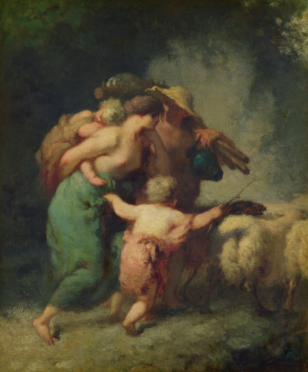 sürünün dönüşü by Jean Francois Millet