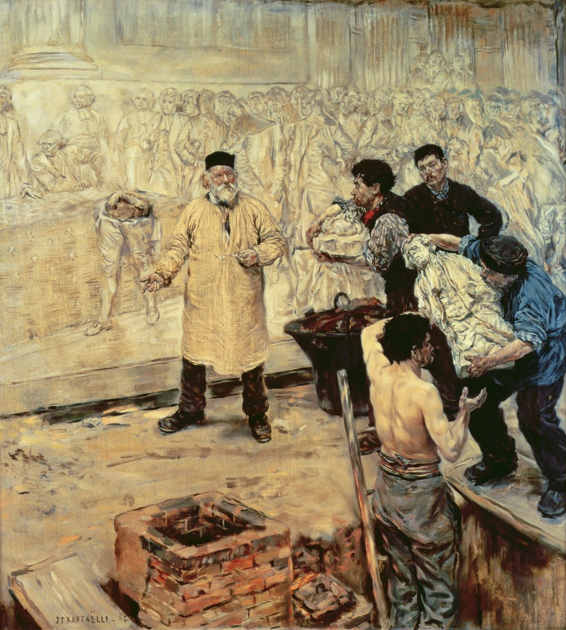 dökümhanede, 1886 by Jean Francois Raffaelli