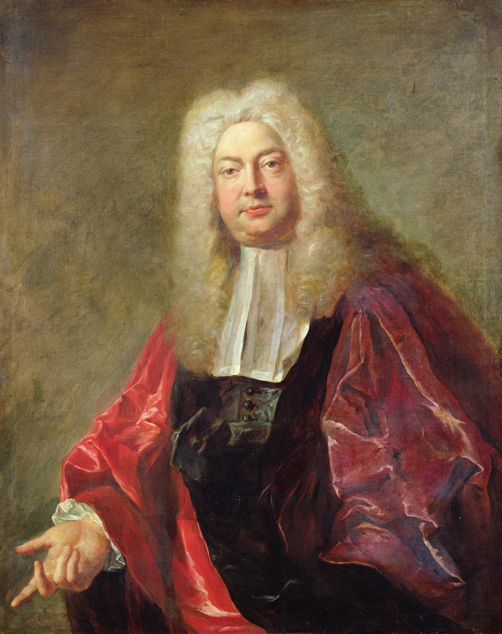 Jean Francois Bouquet, Magistrate of Paris, 1724  by Jean François de Troy