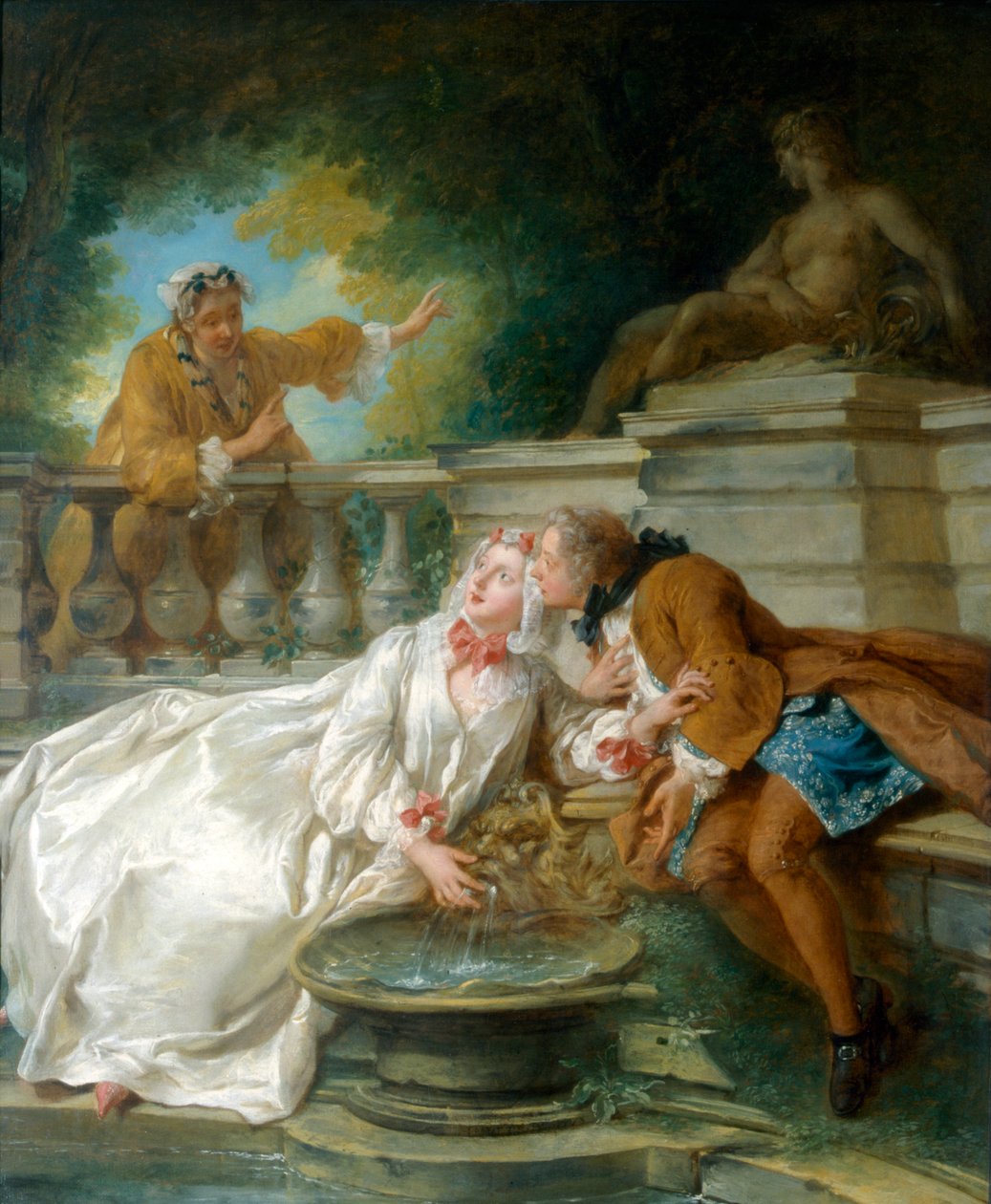 Alarm veya La Gouvernante Fidele, 1730 (litografi) by Jean François de Troy