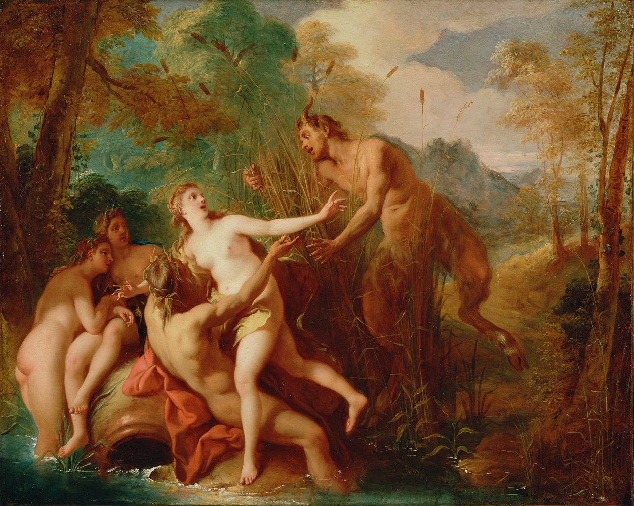 Pan ve Sirinks by Jean François de Troy