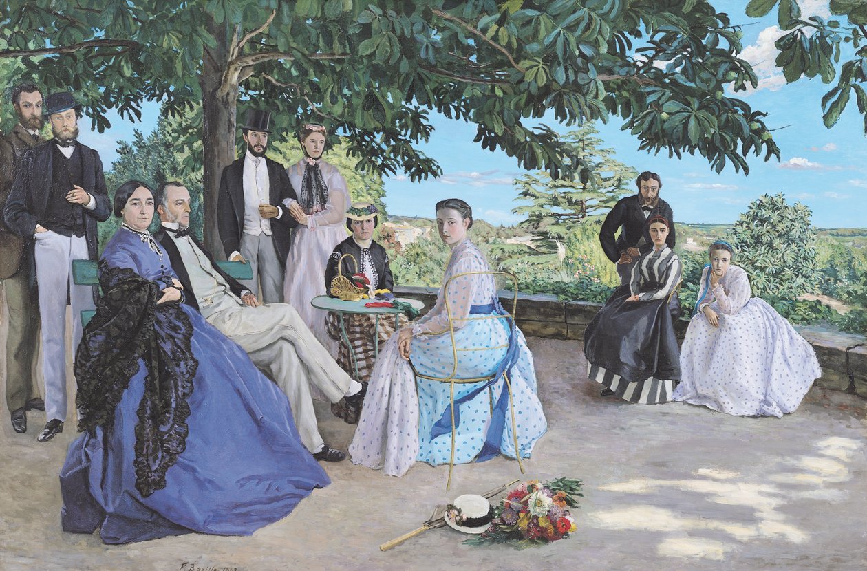 Aile birleşimi, 1867 by Jean Frederic Bazille