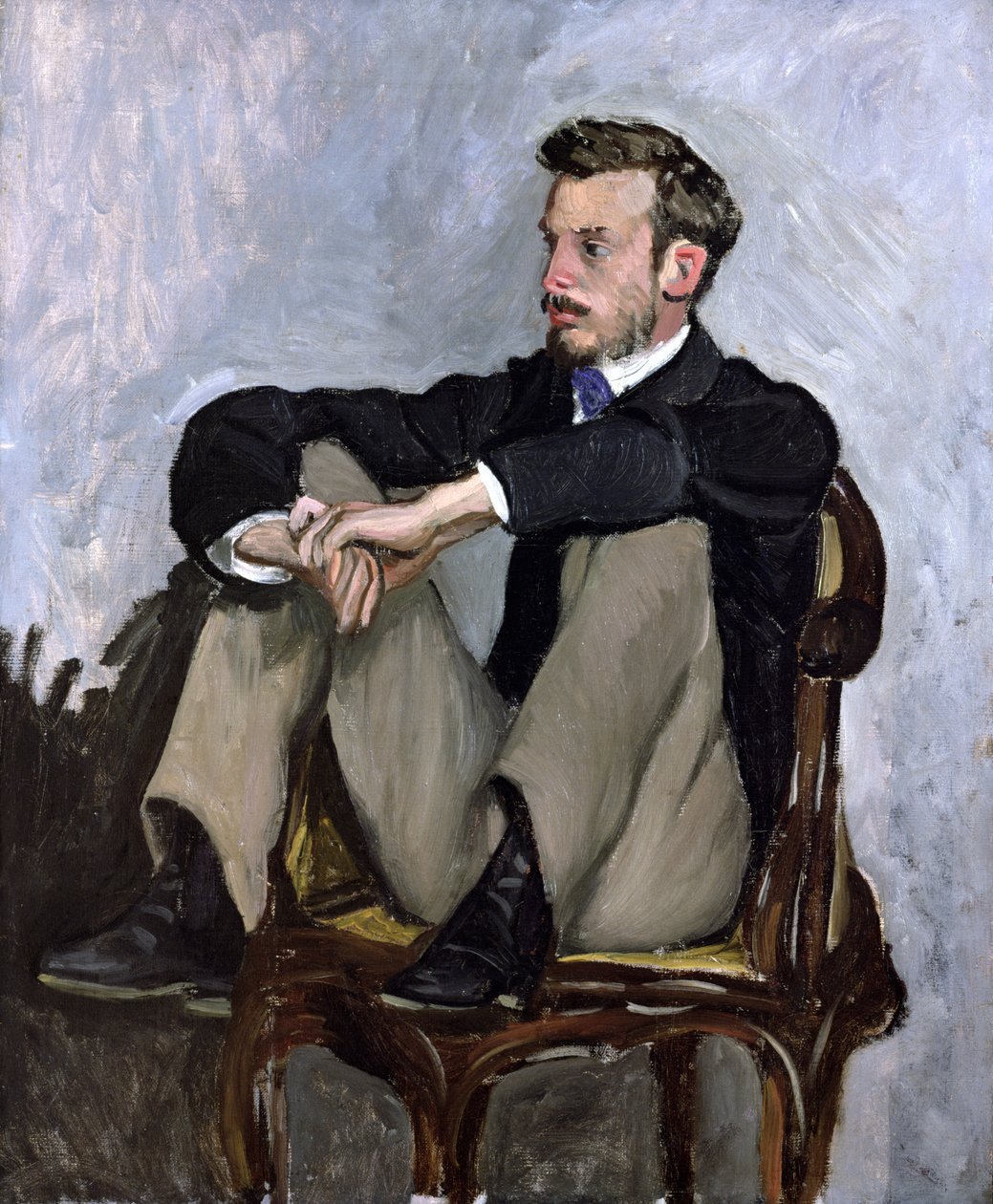 Portrait of Auguste Renoir (1841-1919), 1867  by Jean Frederic Bazille