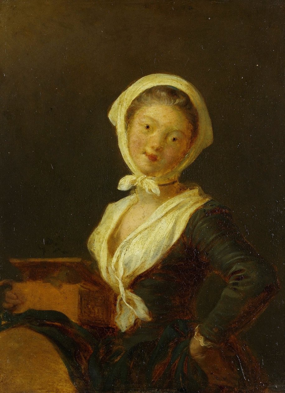 Organ öğütücü (savoylu bir kadın) by Jean Honore Fragonard