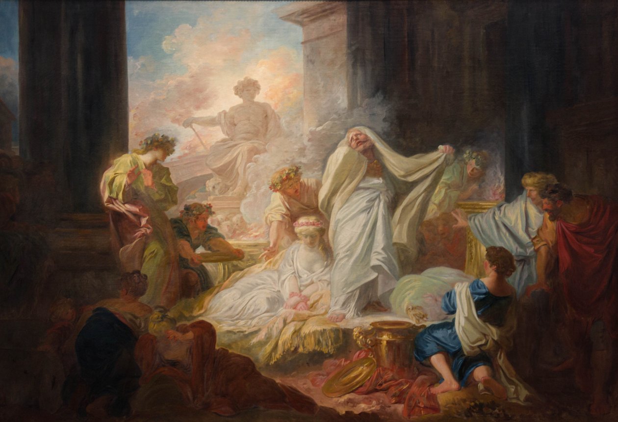 Coresus ve Callirrhoe by Jean Honore Fragonard