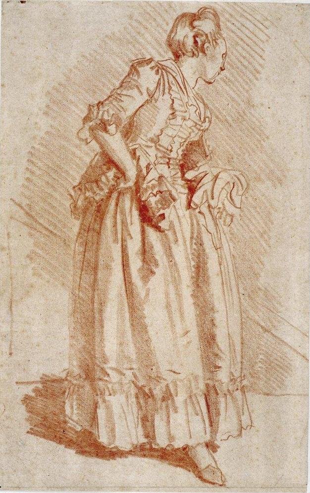 Bir kadın figürünün incelenmesi by Jean Honore Fragonard