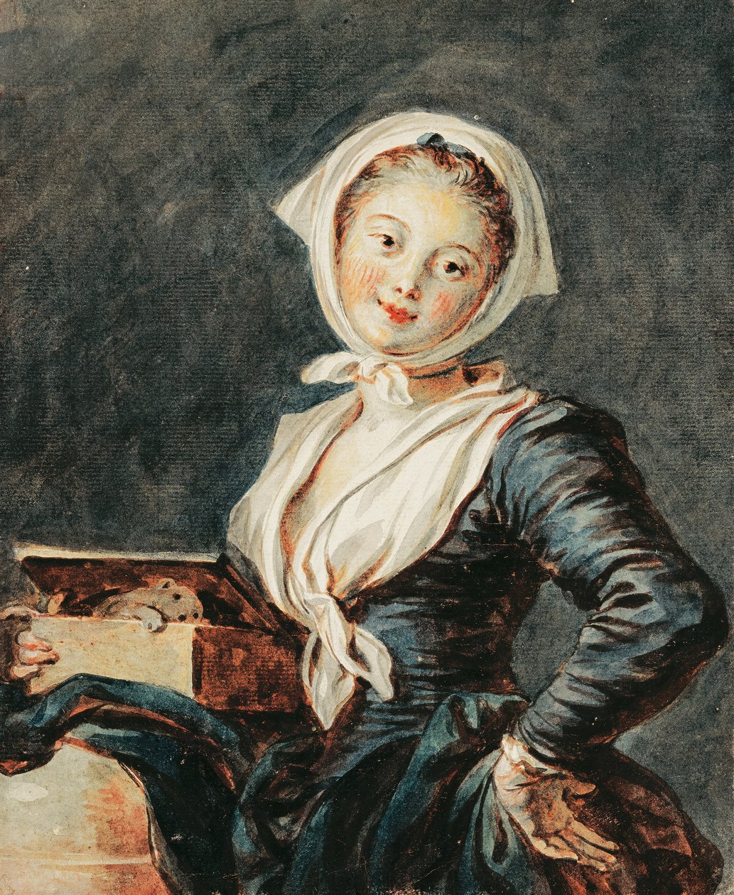 Dağ sıçanı olan kız by Jean Honore Fragonard
