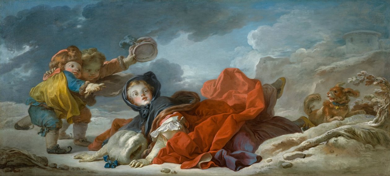 Kış mevsimi by Jean Honore Fragonard