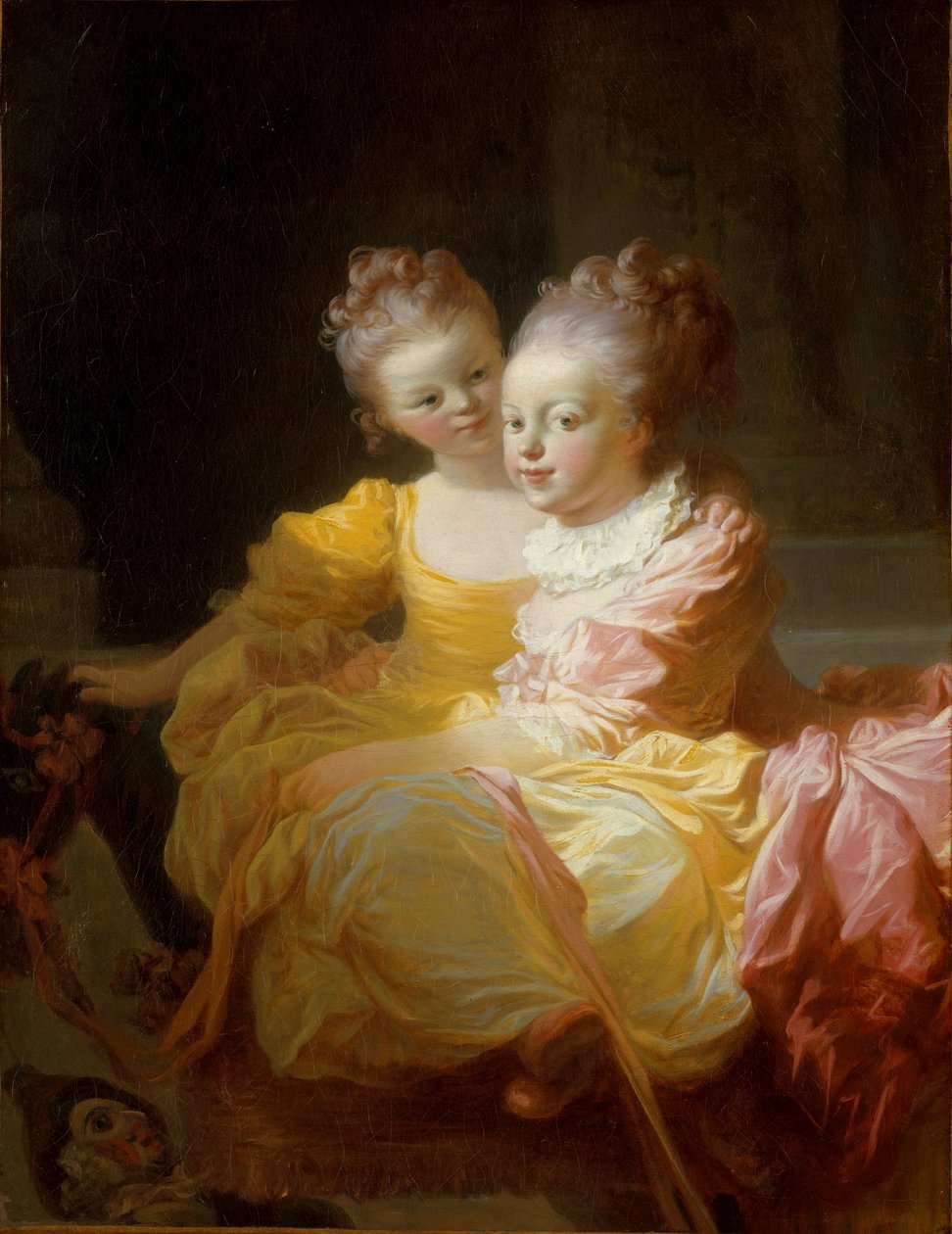 iki kız kardeş by Jean Honore Fragonard