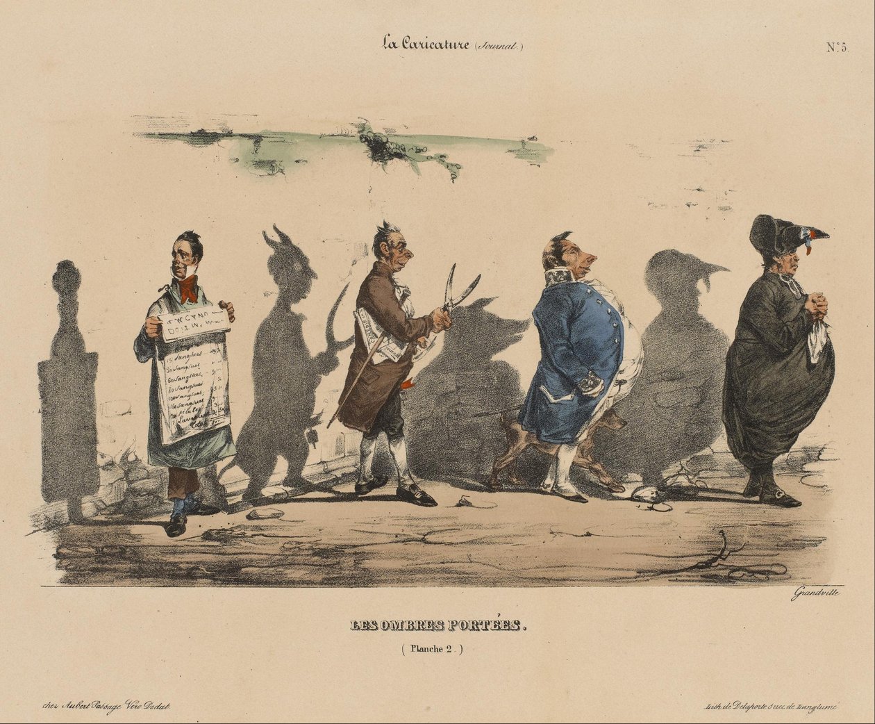 karikatür; Gölgeler, No. 5 by Jean Ignace Isidore Gérard