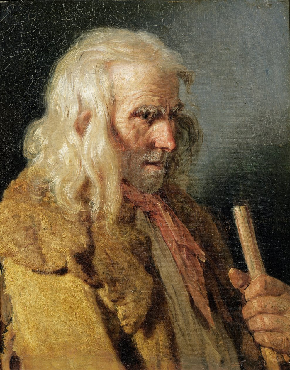Bir Breton Köylünün Portresi, 1834 by Jean Jacques Francois Monanteuil