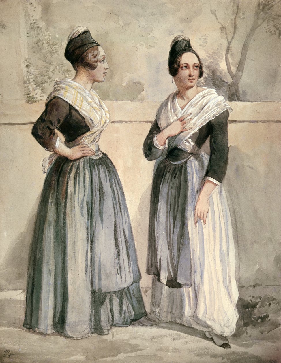 Daudet ve Bizet döneminde Arles sakinleri by Jean Joseph Bonaventure Laurens