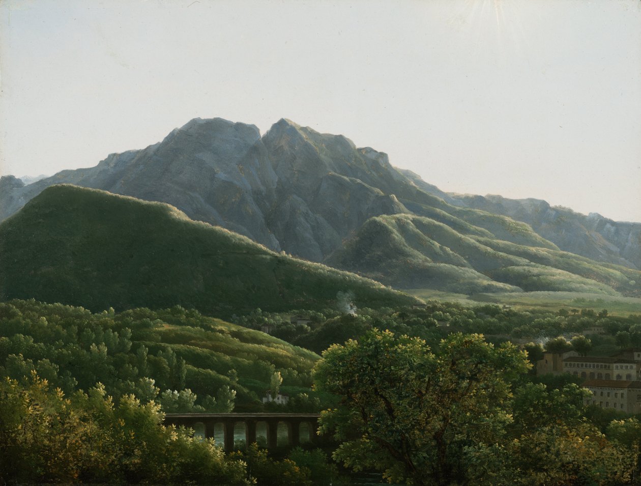 Köprü ve Cava Kasabası, Napoli Krallığı by Jean Joseph Xavier Bidauld
