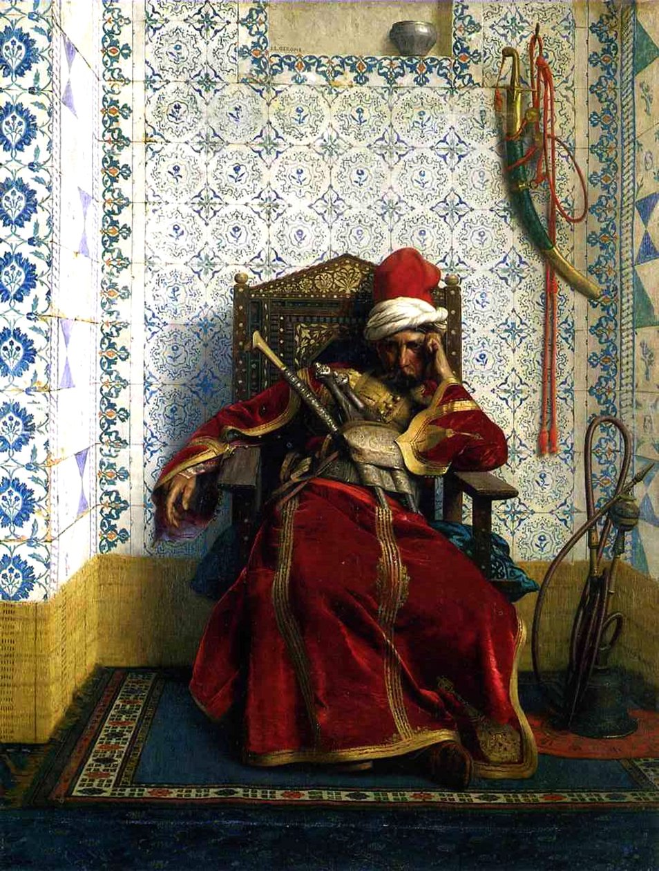Markos Votsaris, 1874 by Jean Leon Gerome