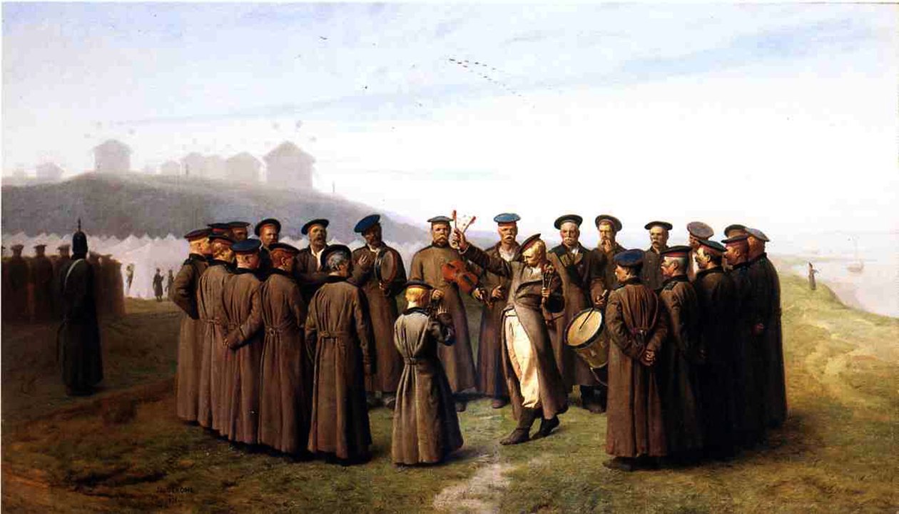 Rahatlayan Rus Askerleri, 1855 by Jean Leon Gerome